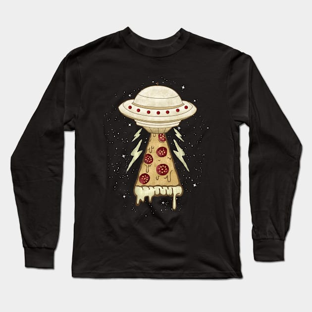 In Pizza I Believe Long Sleeve T-Shirt by sket_chy